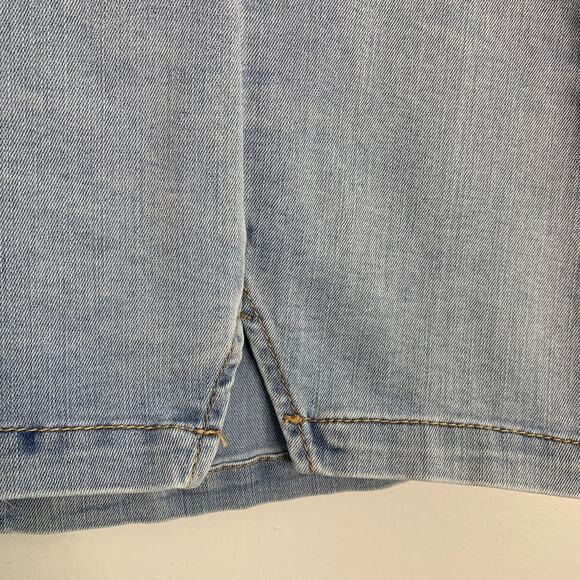 Wild Fable Notch Front Seamed Jean Mini Skirt - Picture 6 of 10